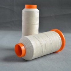 Quartz fiber sewing thread