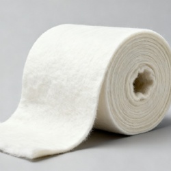 Needle-punched quartz fiber felt